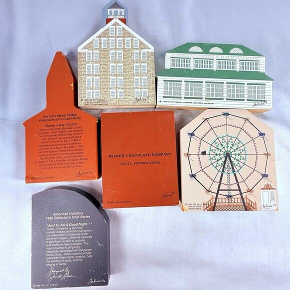 Rare Huge Lot 47 Cat’s Meow Village Signed Faline 1987–1997 Civil War Series - Picture 13 of 15